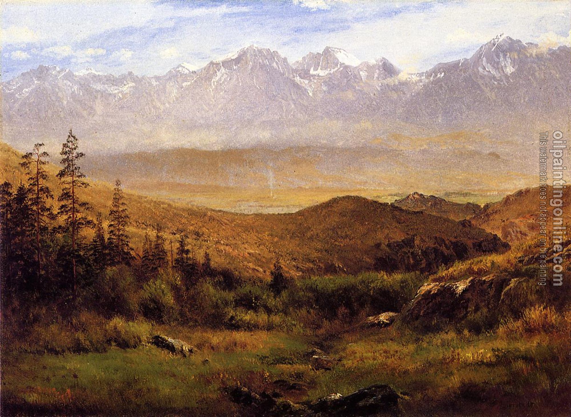 Bierstadt, Albert - In the Foothills of the Mountais